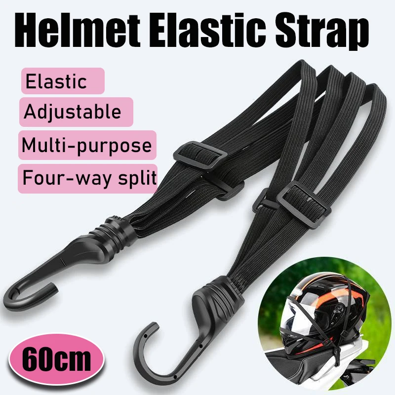 

Helmet Strap Motorcycle Rear Seat Helmet Adjustment And Securing Strap 60cm Luggage Securing Motorcycle Accessories