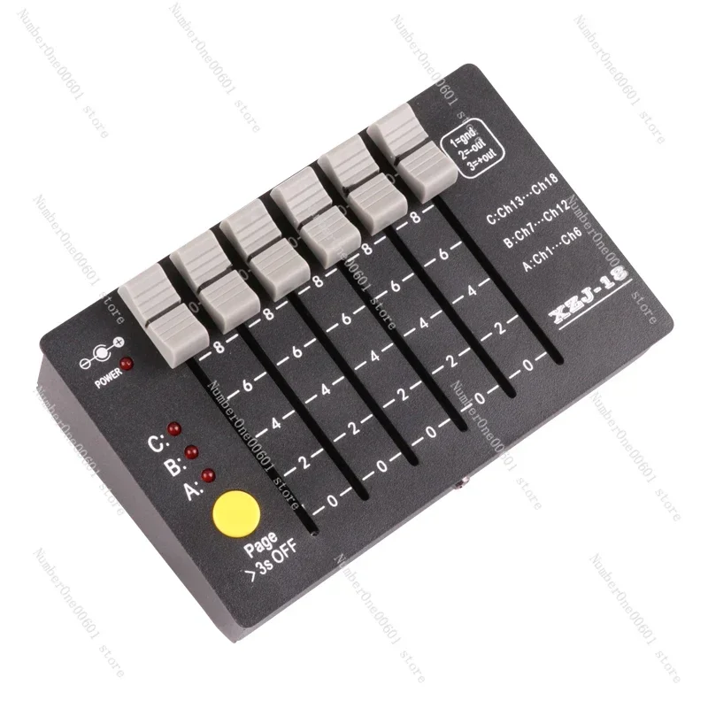 DMX512 Controller, Suitable for Stage Lighting Test/repair/debugging, Mini Console Battery Portable, Dimming Console