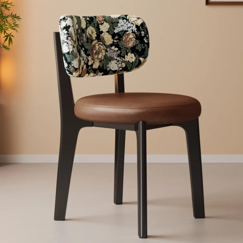 

Restaurant Rustic Dining Chairs Metal Nordic High Luxury Dining Chairs Comfortable Modern Sillas Comedor Furniture Home