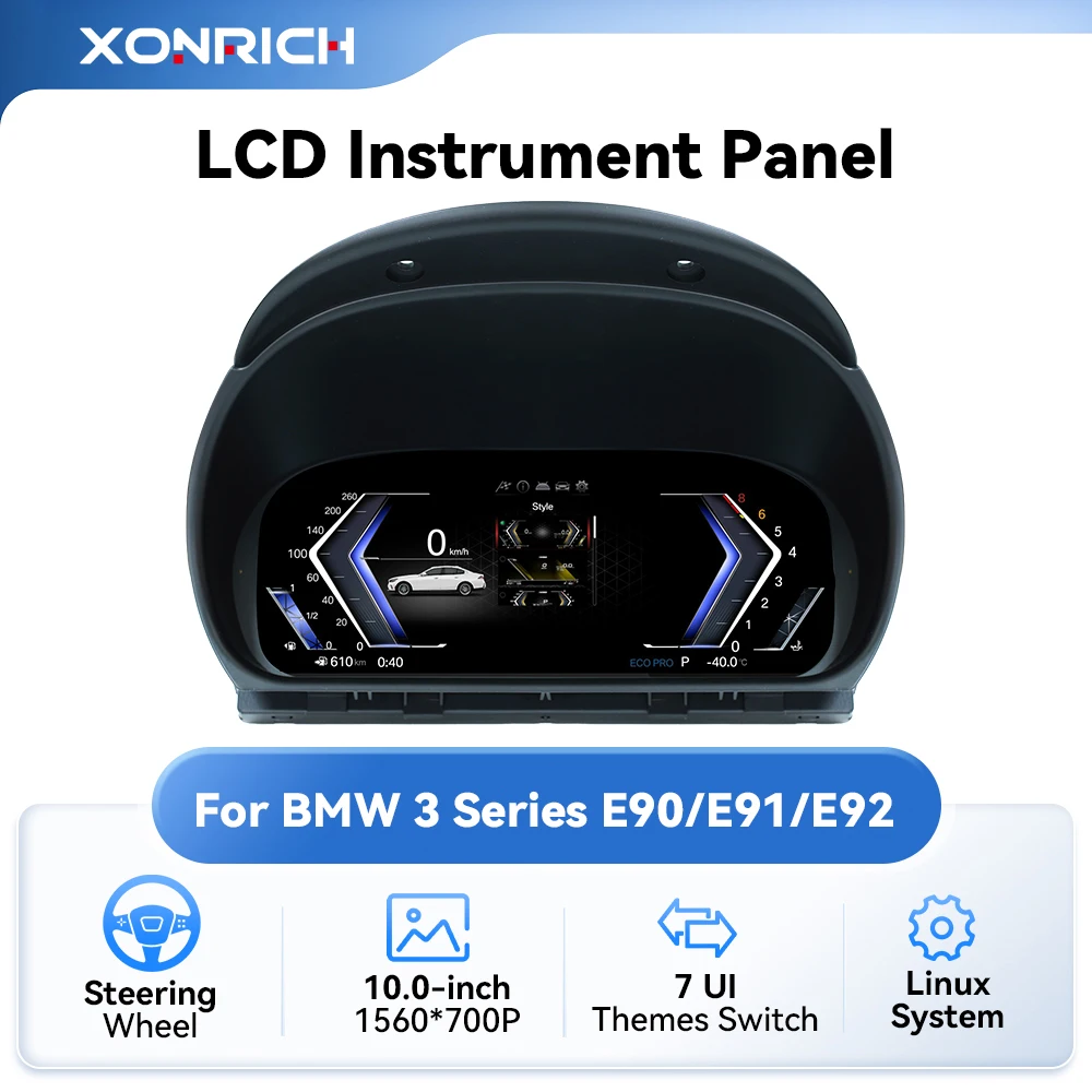 

Цифровая приборная панель XONRICH для BMW 3 серии E90 E91 E92 E93 2005-2012, виртуальный кокпит, спидометр.