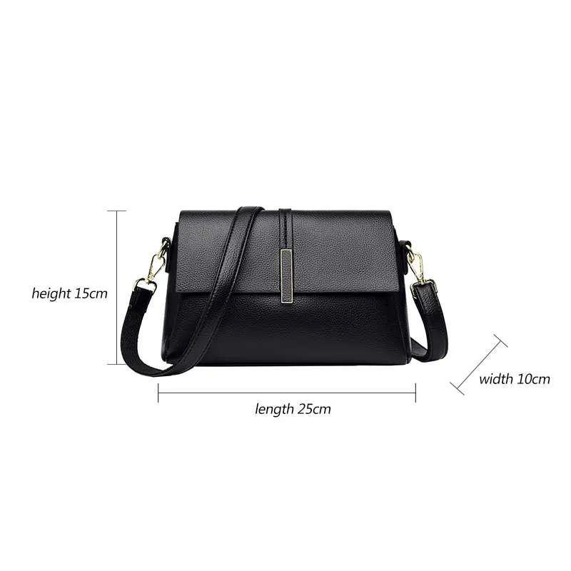 Crossbody Bags for Women Fashion Aesthetic Solid Color PU Leather Purse Female Business Brand Shoulder Bag Sac De Luxe Femme