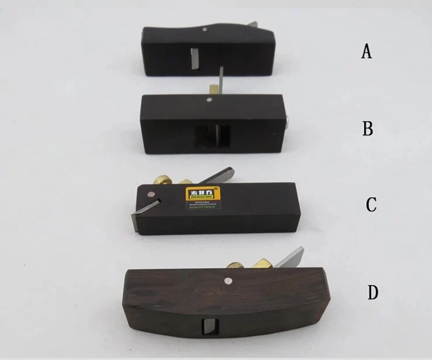 1 Set European style woodworking tool ebony Mini Wood Plane KO1053-055