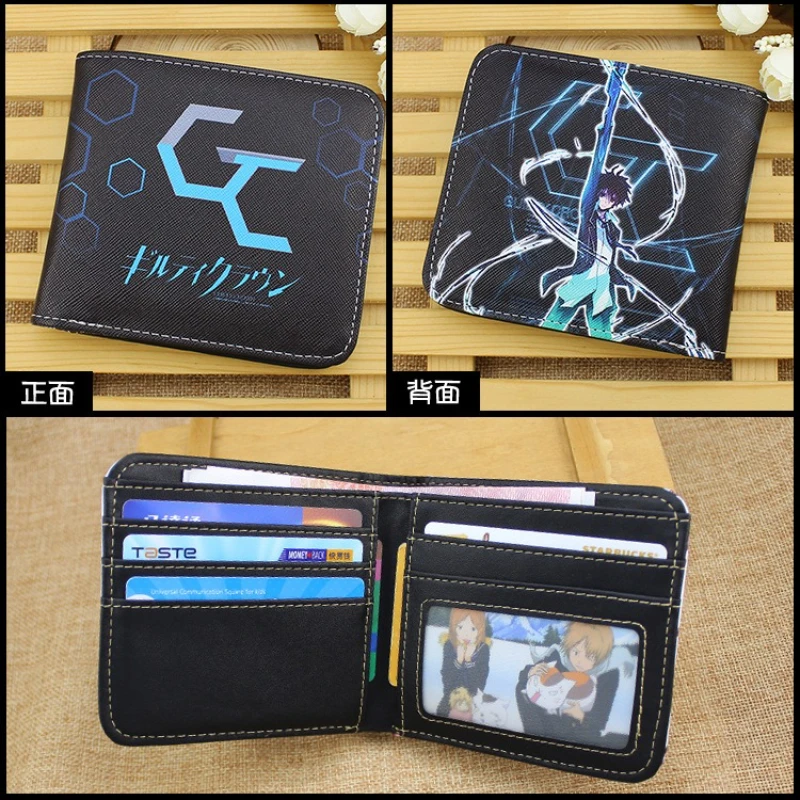 

Anime Guilty Crown Short PU Leather Wallet Cute Cartoon Folding Purse