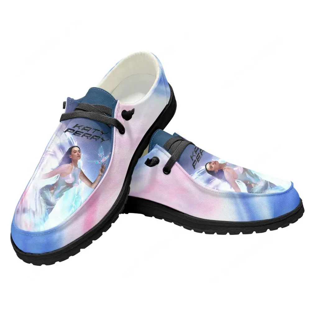 Zapatos informales Katy Perry Singer para hombre y mujer, calzado plano transpirable para exteriores, calzado ligero, zapatos personalizados para parejas