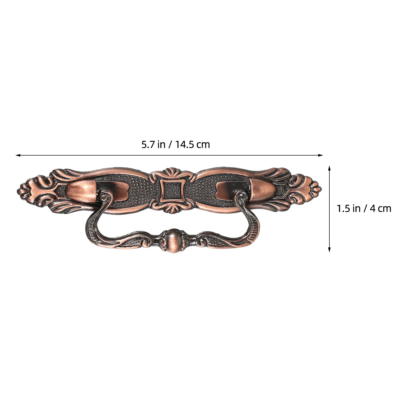 

Vintage 96mm Zinc Alloy Cabinet Pull Handle for Drawer Cupboard Furniture Hardware Decorative Red Kitchen Bedroom