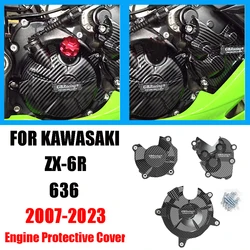 NINJA ZX-6R Engine Cover Set For KAWASAKI ZX6R 636 Engine Guard Protection Covers 2007 2008 2013 2014 2015 2016 2017 2018-2023