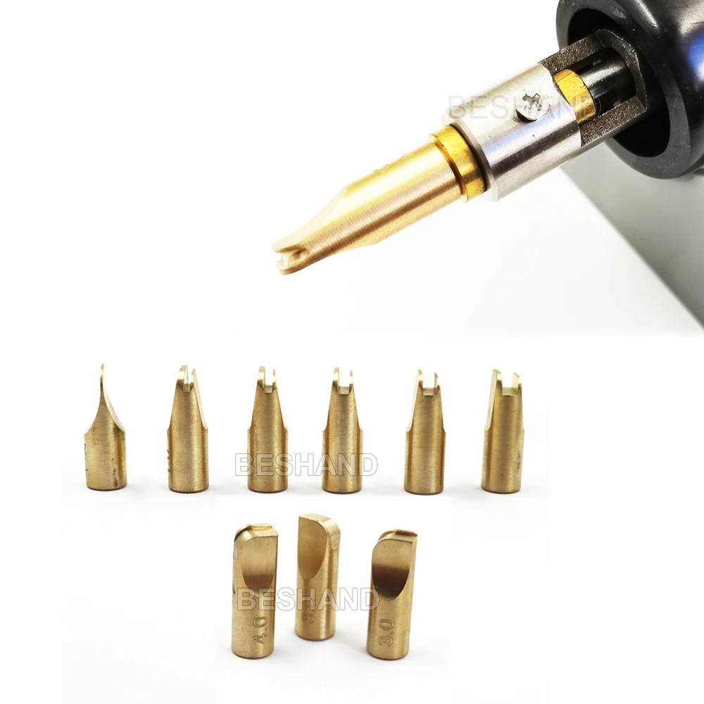 New Leather iron Electric Edge Creaser Tool Optional Brass Tips Accessories M5 Thread for Leather Craft Creasing Scoring Folder