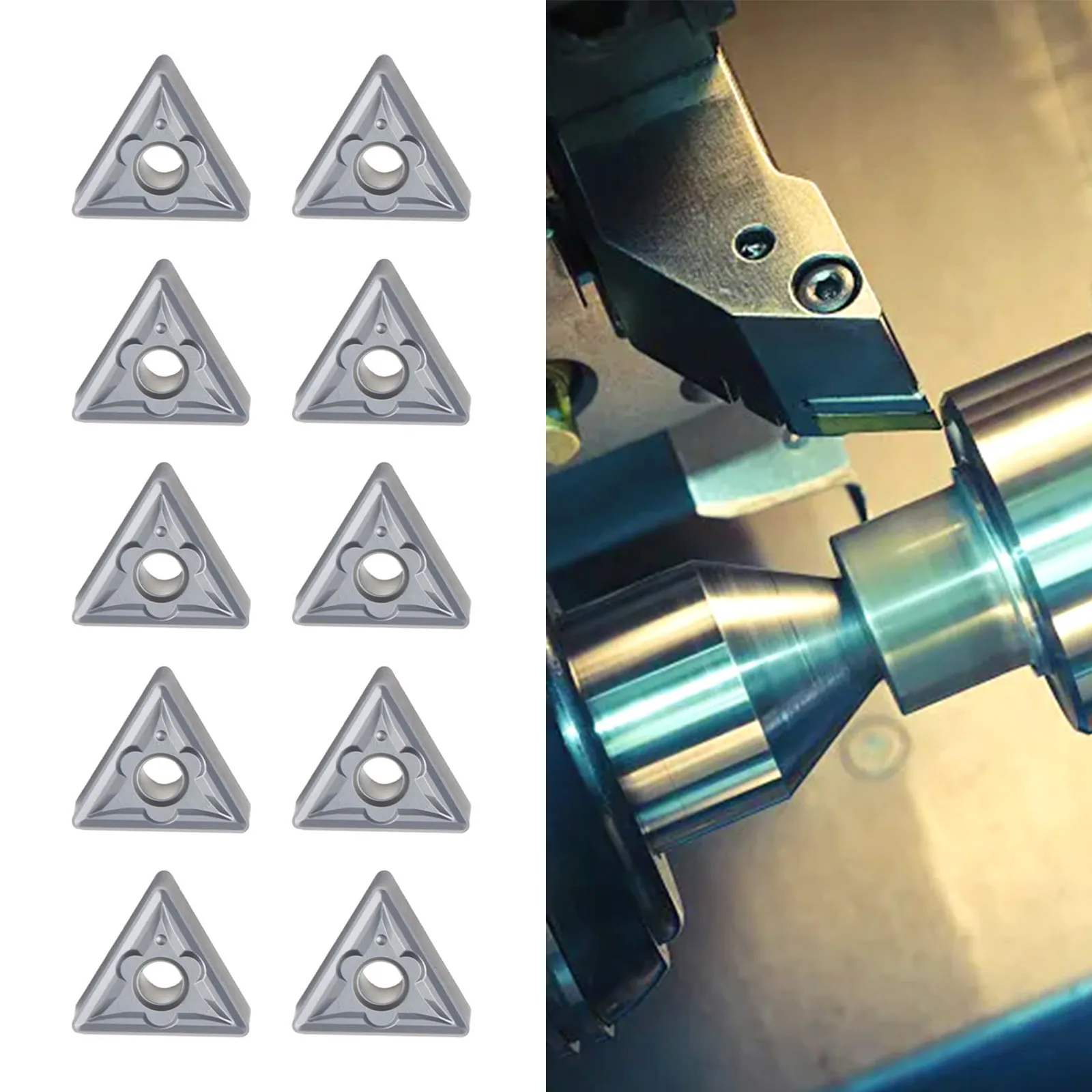 

Улучшенная производительность, 10 упаковок со сменными лезвиями TNMG160408 NN для обработки стали, предназначенных для грязной среды.