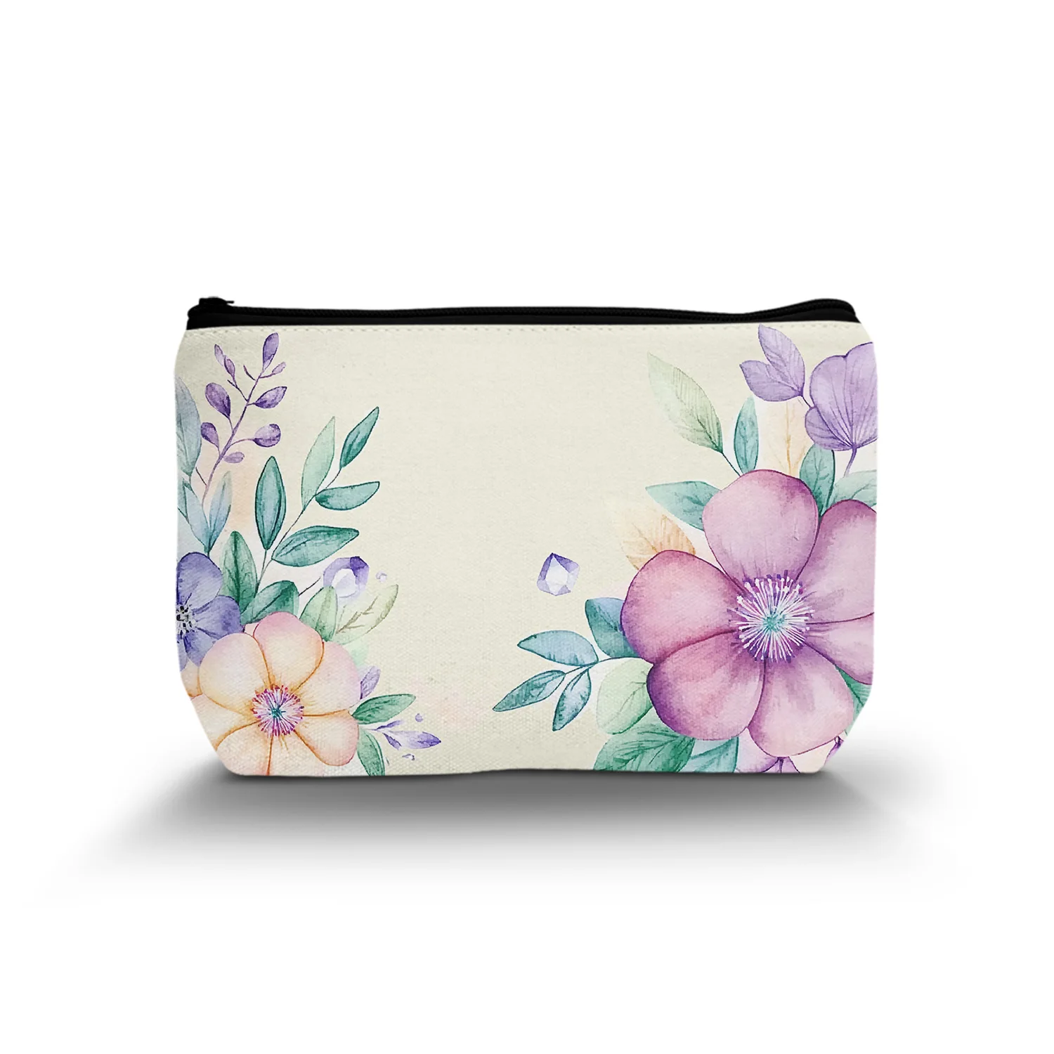 꽃 프린트 세면 용품 여행 가방, 작은 메이크업 가방, 여행 필수품 및 화장품용, 여성용 완벽한 생일 선물, 1 PC