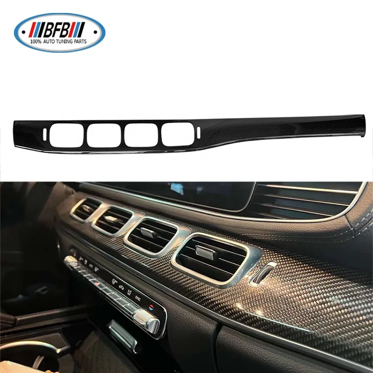 

7pcs Dry Carbon Fiber Interior Trims Dash Cover Interior Kits for Mercedes W167 GLE Class 2019up