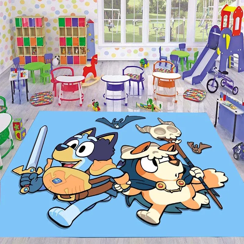 

3D Drawing,,B-Blueys Anime,,Area Rugs Large,,Carpet for Living Room Bedroom,,Kitchen,Doormat Decor,Kid‘s room,Non-slip Floor Mat