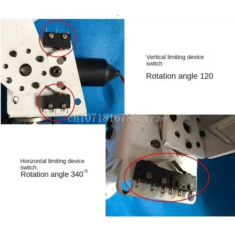 Imagem -04 - Alto Torque Todo Metal Worm Gear Reducer Motor dc Dual Axis Gimbal Solar Rastreamento e Monitoramento Robô Eixo y Eixo x