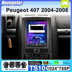 9.7 Inch For Peugeot 407 2004-2008 Android 15 Car Radio Stereo Multimedia Video Player DVD GPS Navigation No 2din BT