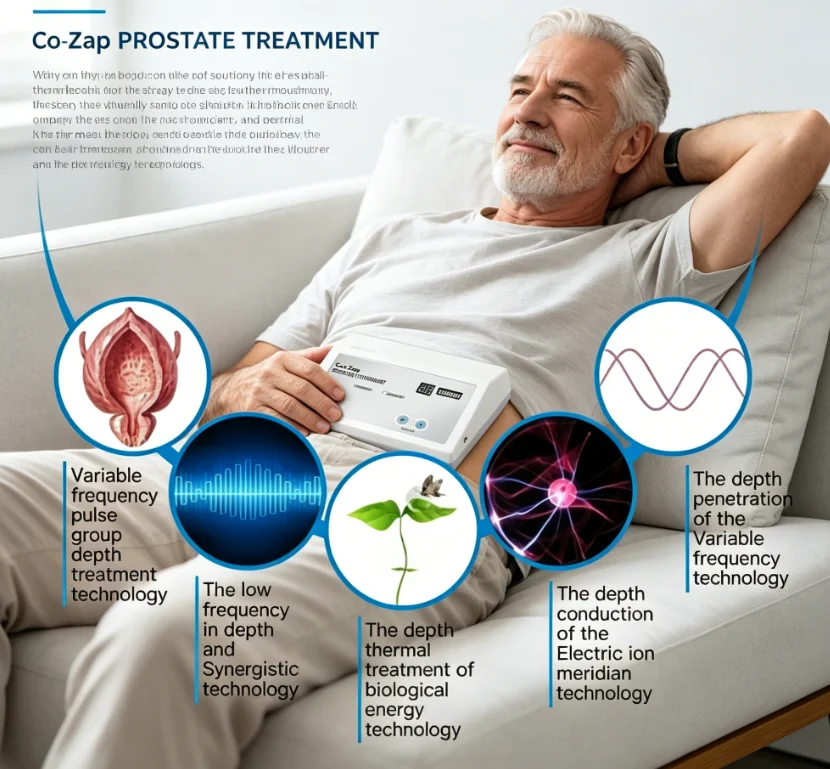 Electric Pulse Prostate Therapy Machine Male Urinary Health Care Non-Invasive Physical Massage Rehabilitation Device