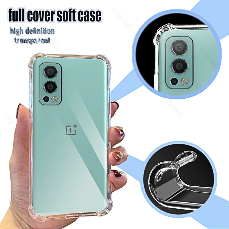 For Oneplus Nord 2 5G Clear Phone Soft Case TPU Transparent for OnePlus Nord2 5g 6.43\