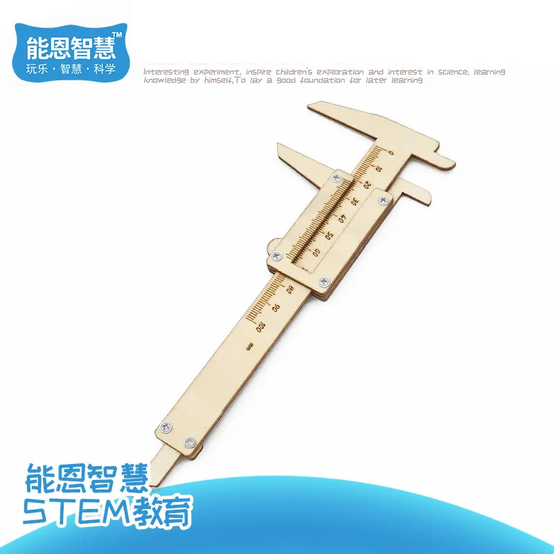 DIY Vernier Caliper Wooden STEM Material Tool Kit Science Experiment Technology Model Teaching Aids Tecnologia STEAM Kit Bags