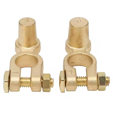 1Pair Car Positive Negative Post Battery Terminal Clamps Connector Battery Clamp Car Quick Release Battery Clip Brass Connector