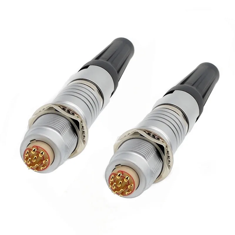 1‑Piece Push‑Pull Self‑Lock Circular Aviation Connector B‑Series FGG Plug EGG Socket Metal 0B 1B Connector