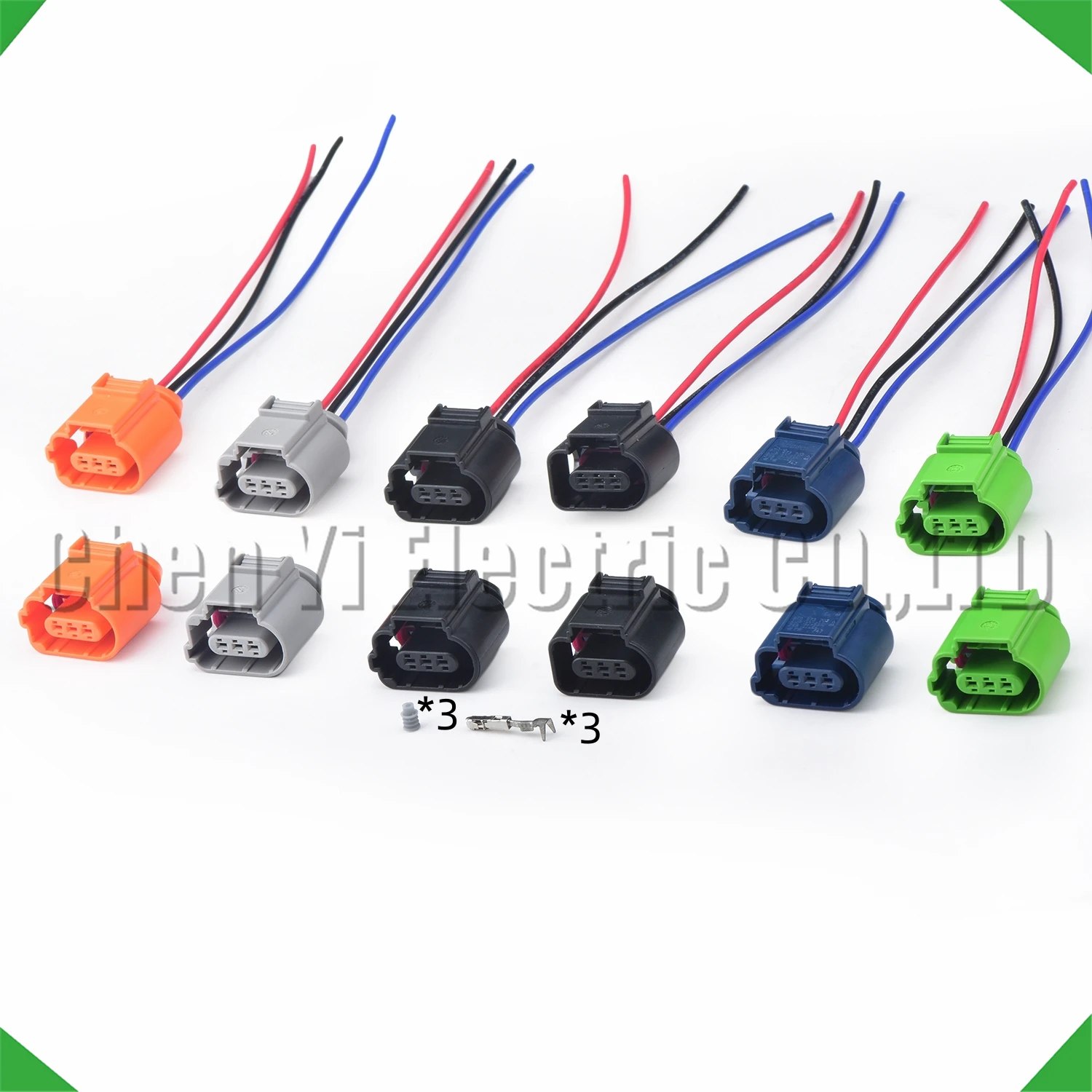 

3 Pin Automotive Connectors tail light fog lamp Crankshaft sensor Wire harness Plug 8K0973703 A B C D F For VW Audi