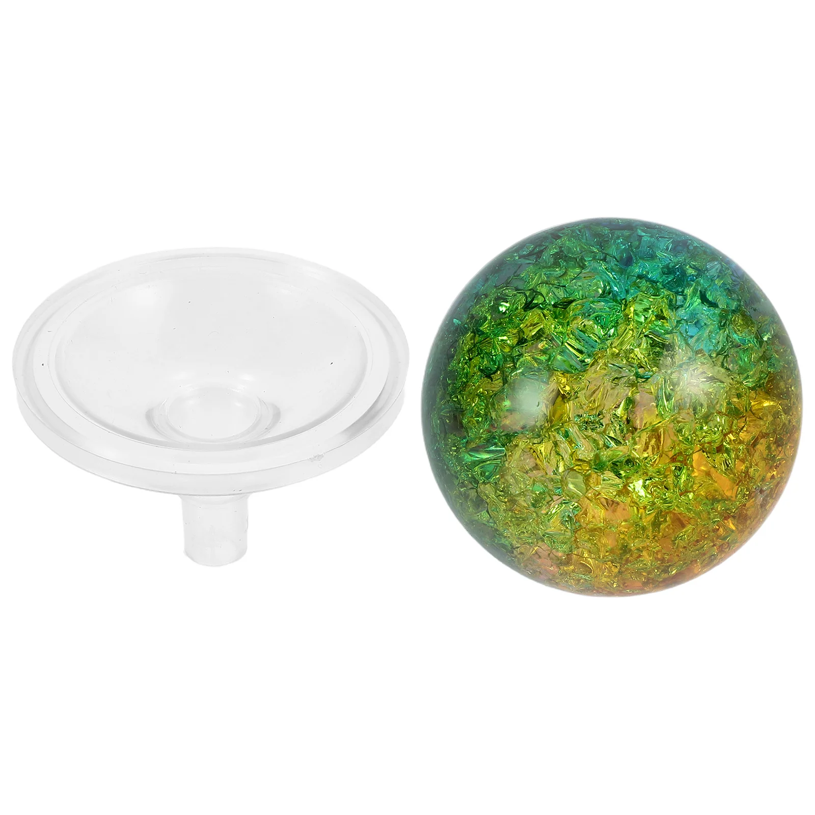 

1Set Glass Ball Sculpture Ice Cracked Design for Fountain Aquarium Rockery Tea Tray Landscape Decorative Spheres Home Decor