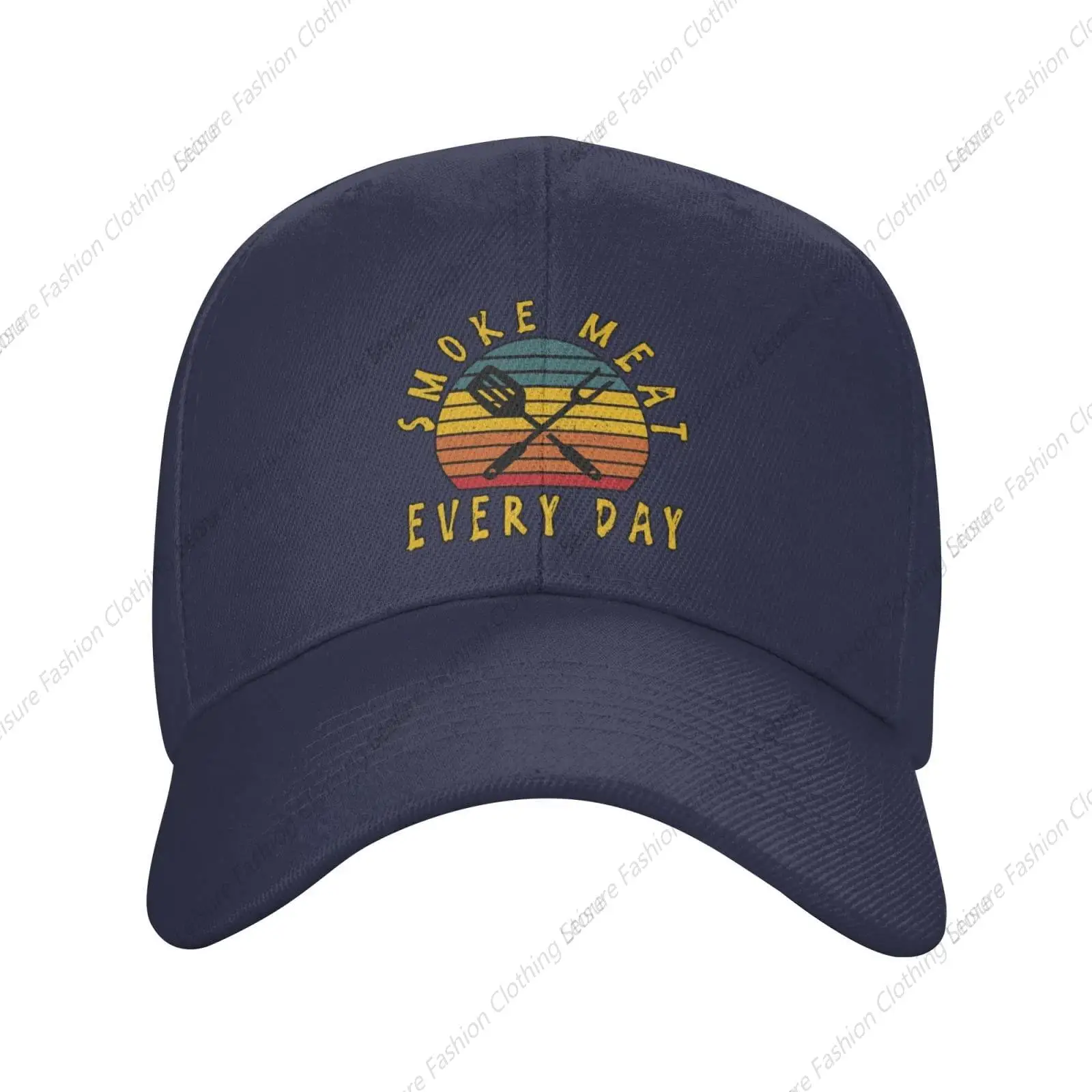 Funny BBQ Smoker Dad Grilling Smoke Baseball Cap