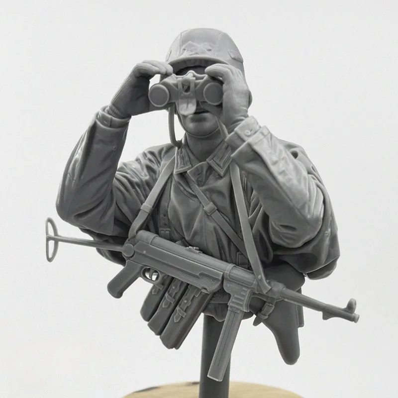 1/10 Scale Resin Model Bust Assembly Kit Field Commander History Miniature Garage Kit Unassembled and Unpainted DIY Toys