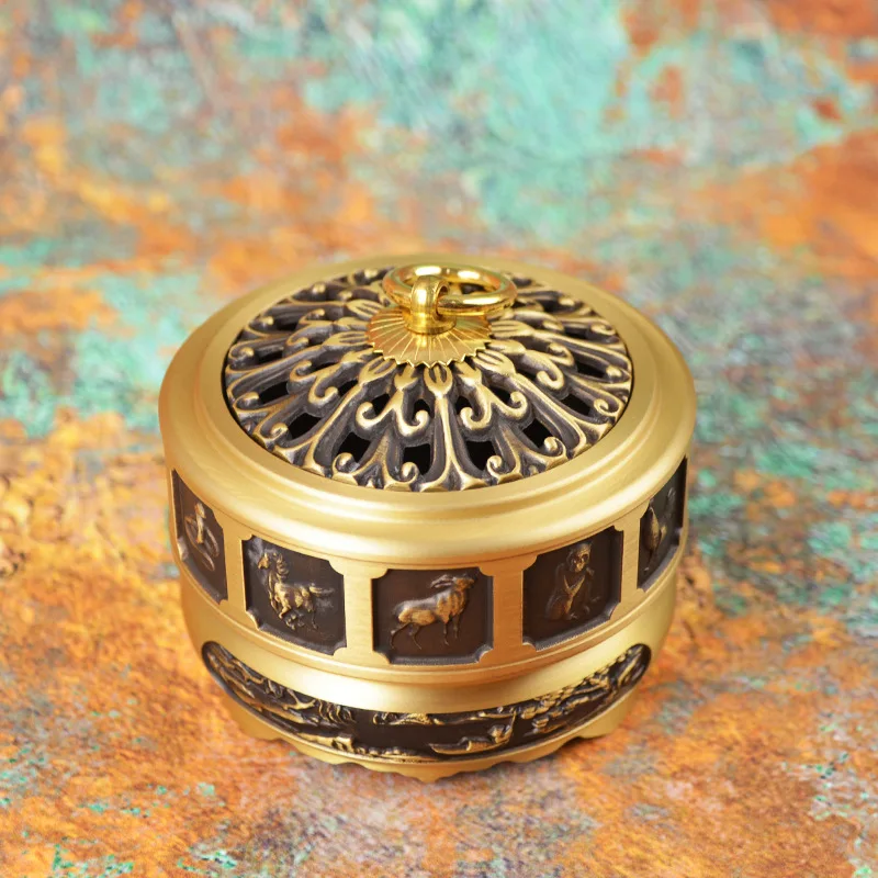 

Chinese Zodiac Incense Burners Censer Buddhism Incense Holder Home Tea House Studio Decor Home