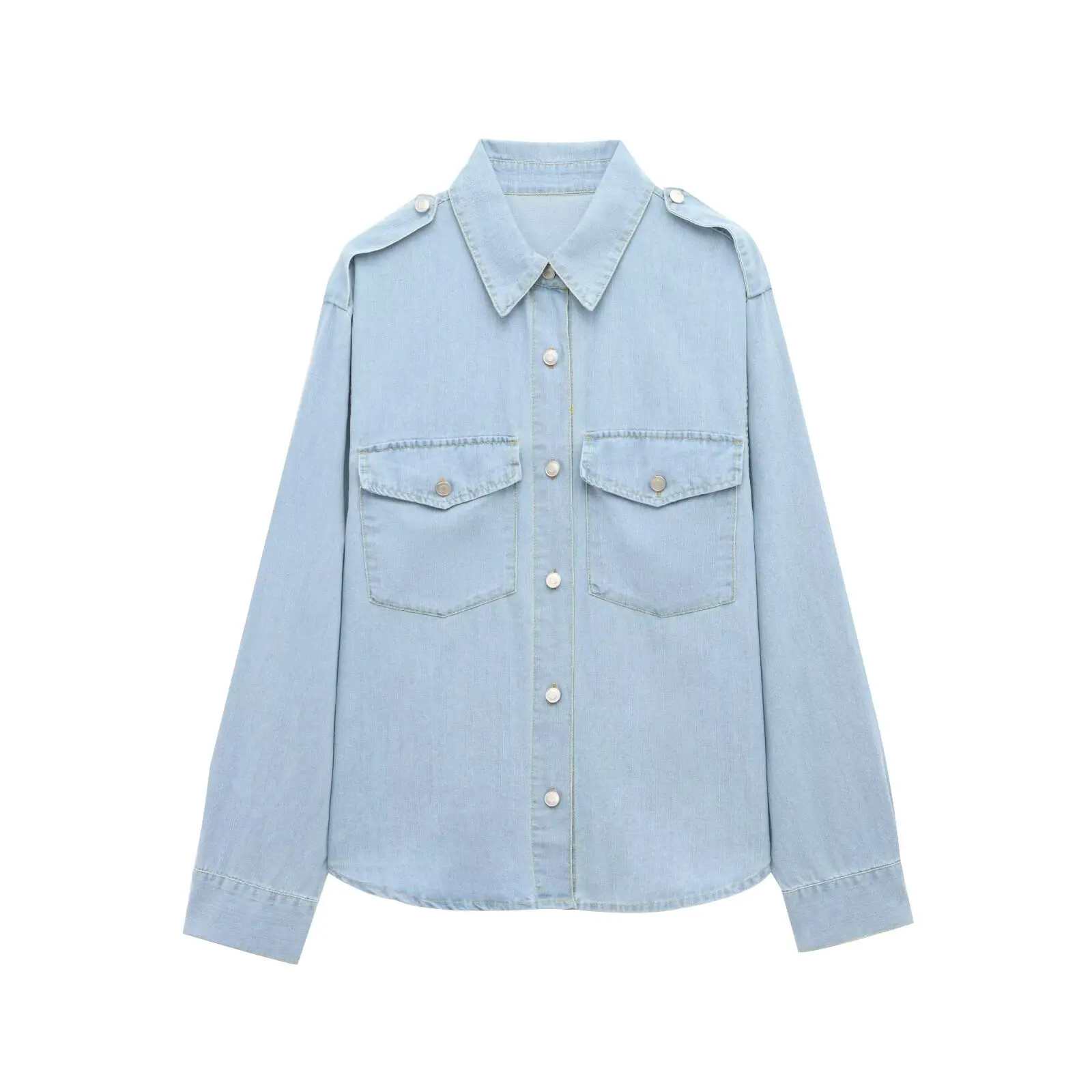 

Denim Shirt Women Long Sleeve Shirts & Blouses Korean Popular Clothes Top Women Vintage Clothing Outerwears 8197060
