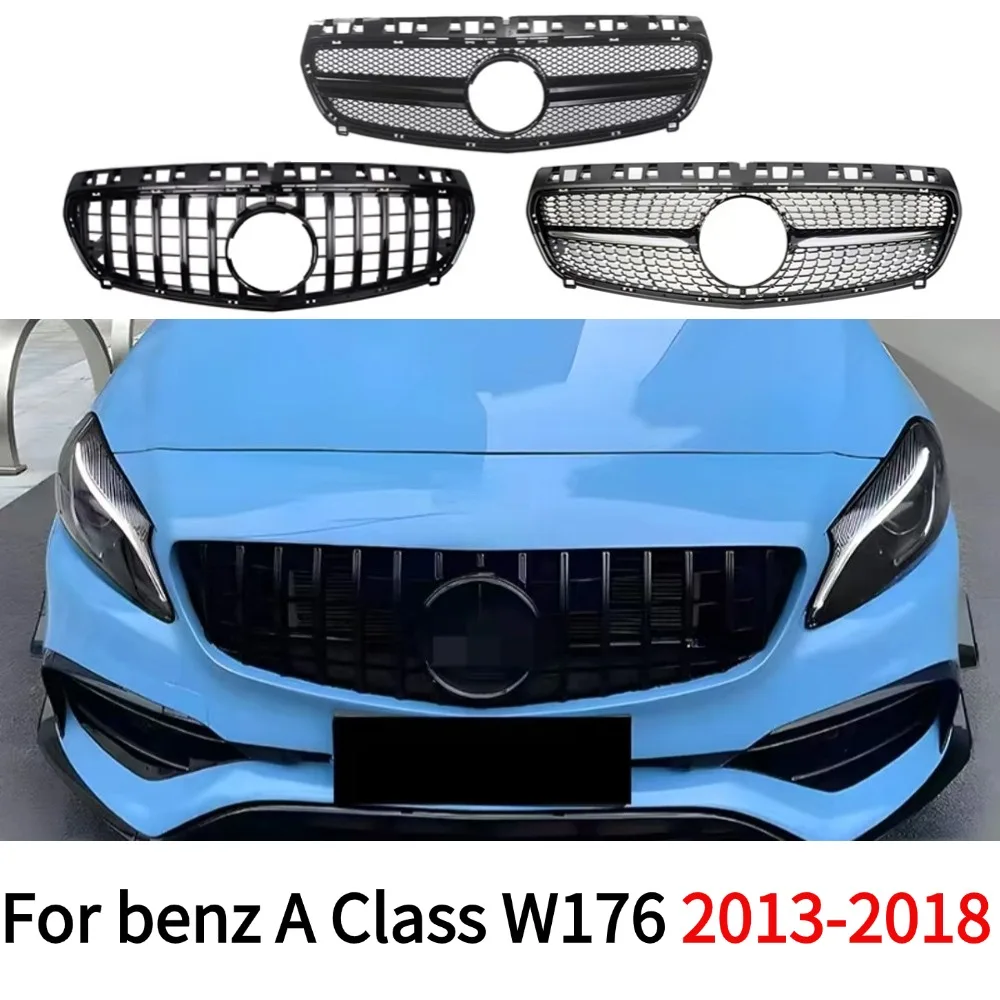 

Front Grille Racing Grill Mesh Tuning Accessories For Mercedes-benz A Class A45 W176 2013 -2015 2016-2018 A180 A200 A260 A45 GT