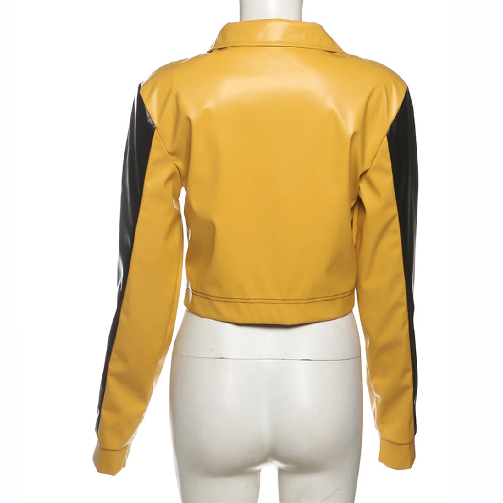 سترات بيسبول نسائية مقاومة للرياح مع طية صدر السترة وأكمام طويلة وسحّاب أمامي ملابس خارجية أنيقة مطبوعة لقيادة السيارات ملابس الشارع #6