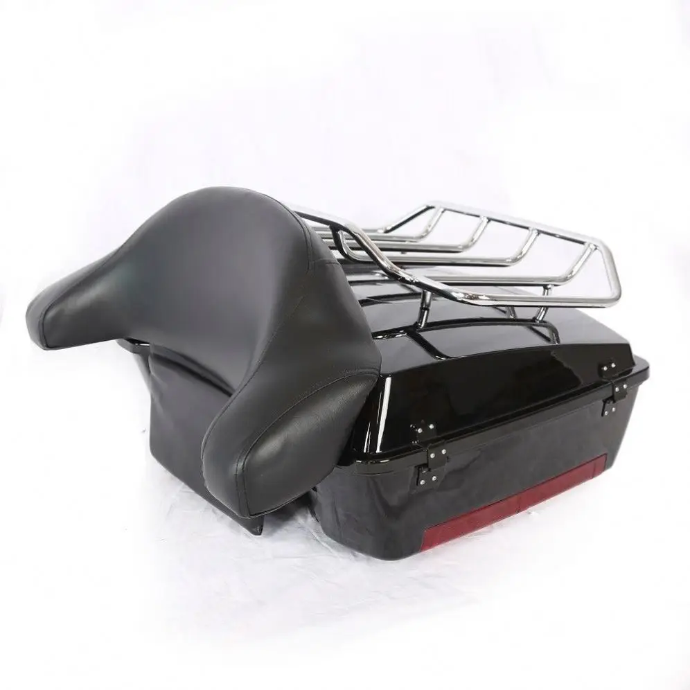 

Chopped Tour Pack Trunk+Conversion Bracket W/Mount Rack for 09-13 Harley Touring