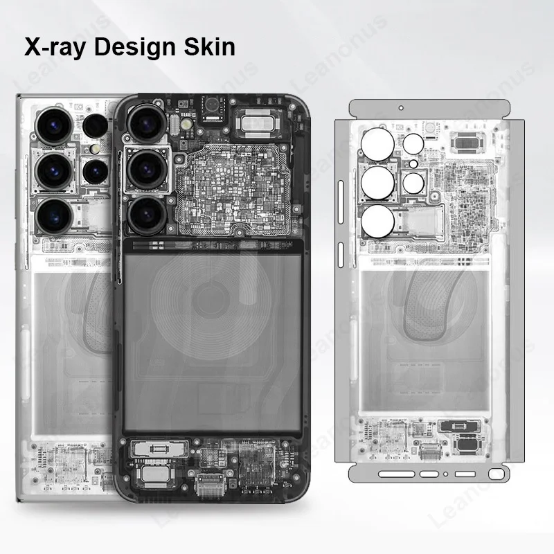 

Наклейка X Ray для Samsung Galaxy S23, S22, S24 Ultra Plus, защитная пленка на заднюю панель экрана, X-Ray, снимающаяся наклейка 3M