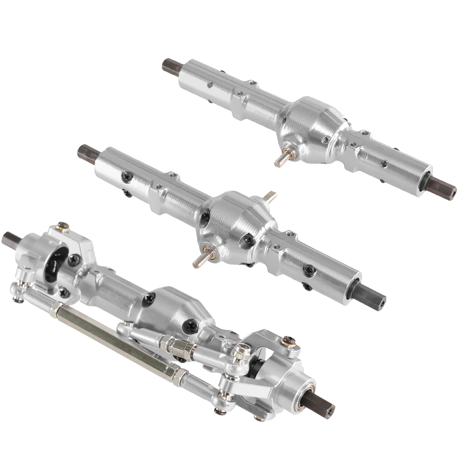 NONE Für WPL B16 B36 FAYEE JJRC und andere 1/16 Sechsenantrieb RC Autozubehör Metall Vorder-, Mittel- und Hinterachsbaugruppen 10