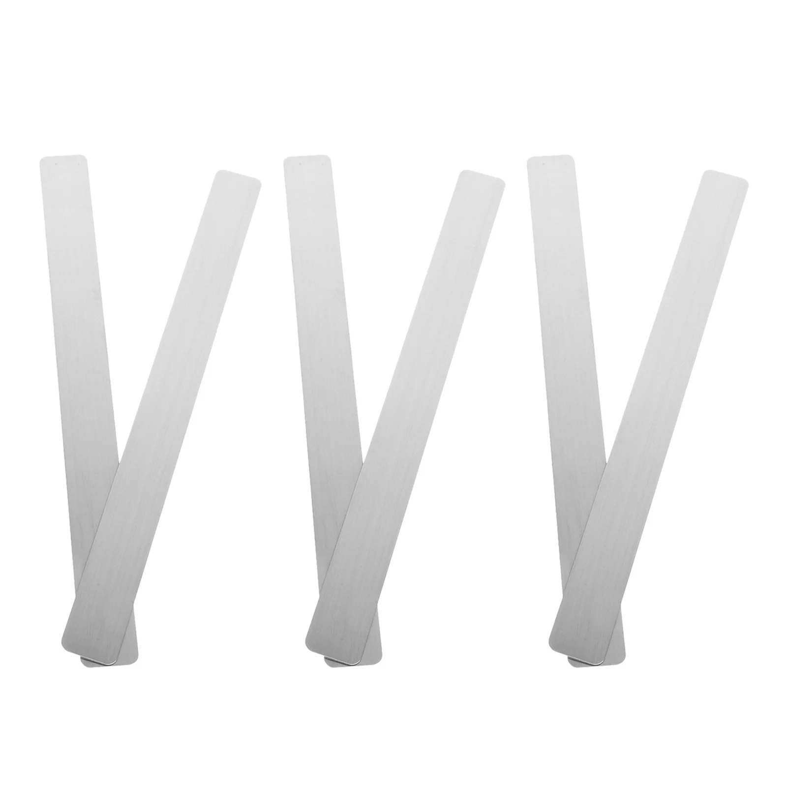 

6Pcs Bulletin Board Iron Strips with Adhesive Backing Magnetic Metal Strips for Wall Display Home Office Memo Board