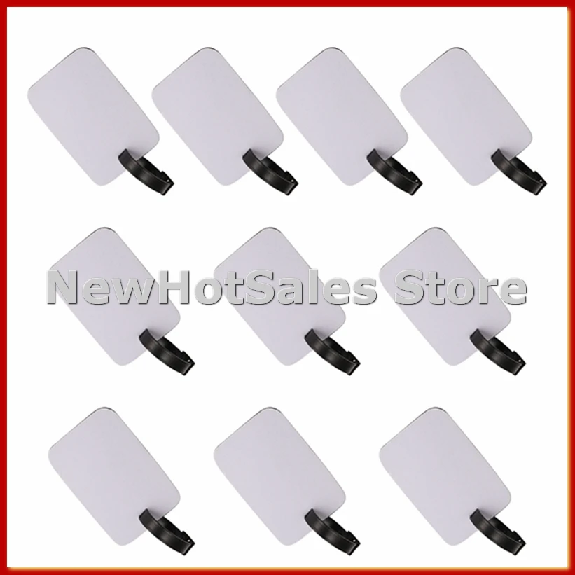 

10 шт., пустые багажные бирки для сублимации, белые пустые багажные бирки для дорожных сумок с ремешком, двусторонняя этикетка для чемодана, бирка-ABFB