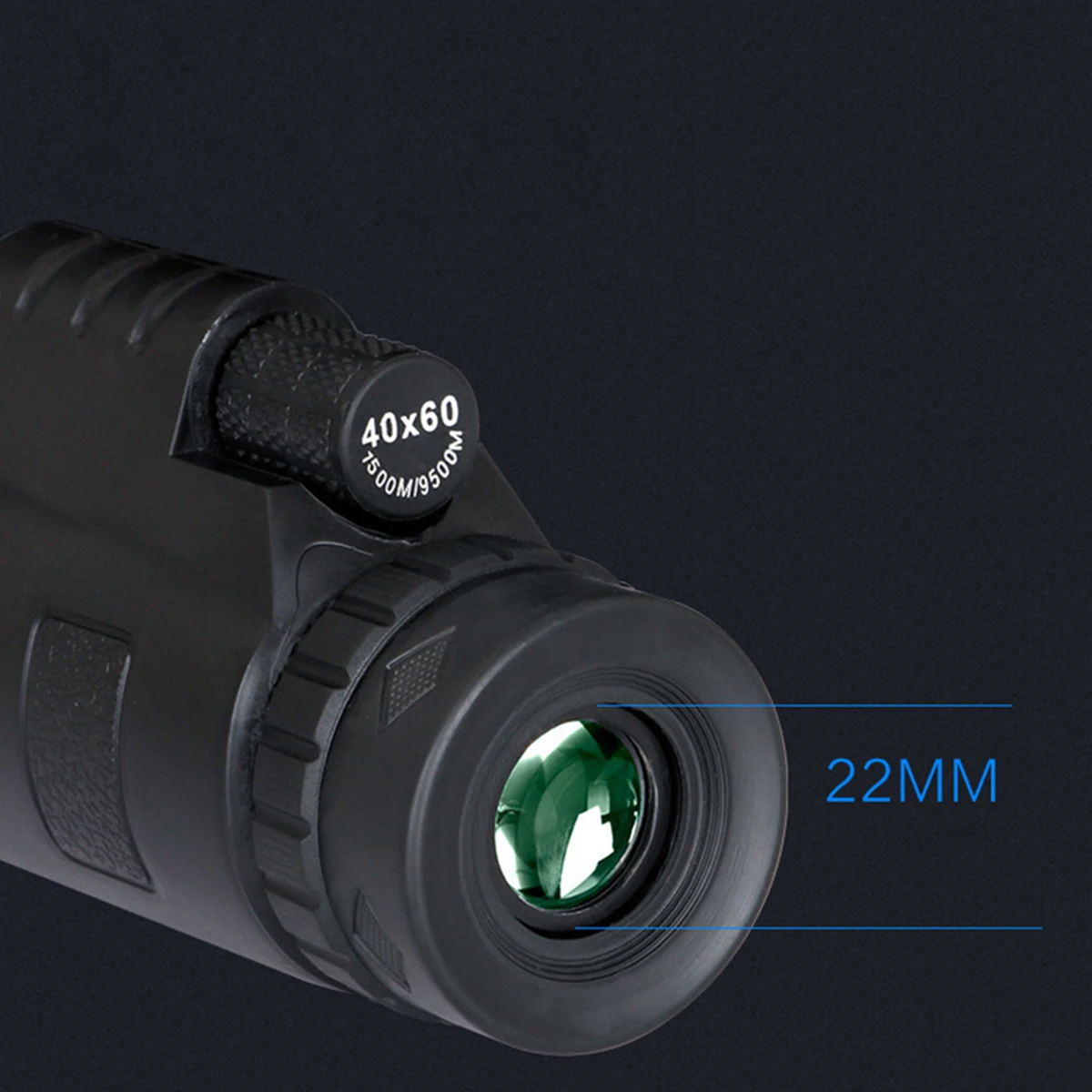 

40x60 Multipurpose Monocular Telescope High Permeability Optical Glass Zoom Compass Mobile Telephoto Lens