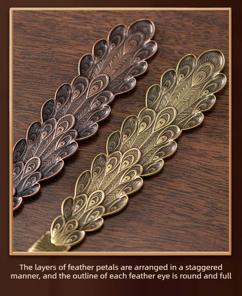 Peacock opens its tail incense holder incense holder incense holder sandalwood incense burner desktop small ornaments phoenix