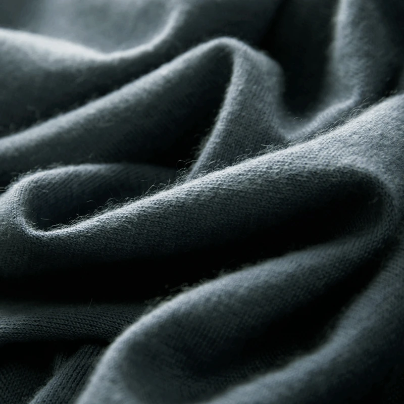 100% pure cashmere men's pullover business casual 18 needle knit spun sweater POLO collar Tops loose Jumper high-quality luxury