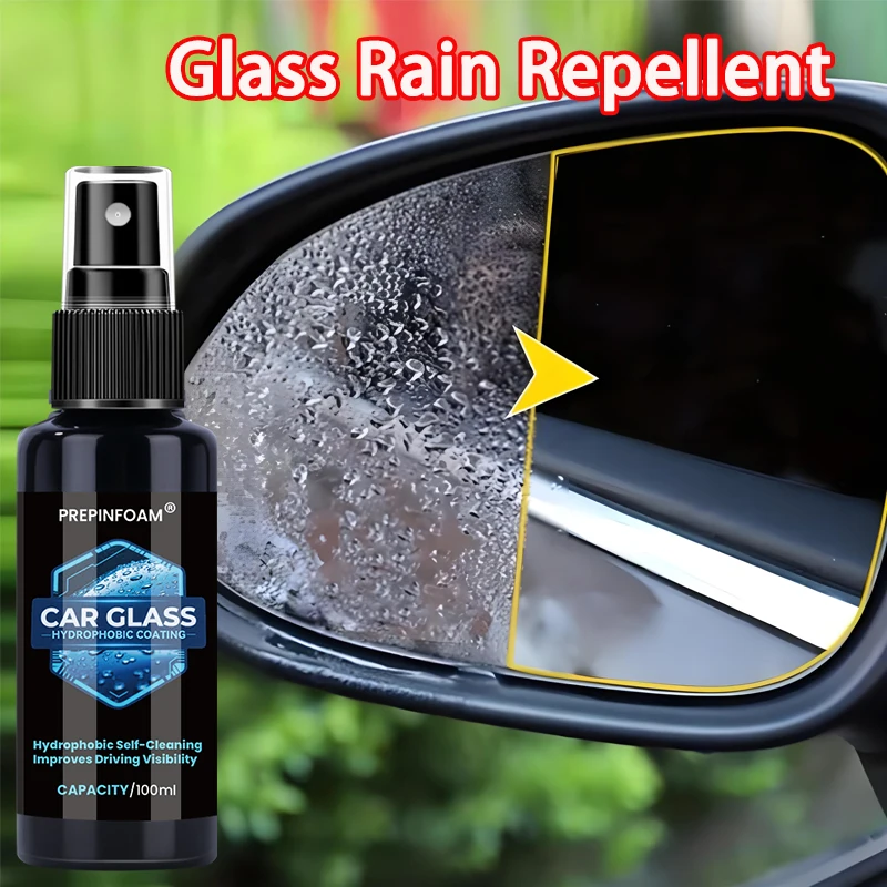 سيارة طارد المياه رذاذ مكافحة طلاء المطر وكيل للزجاج مسعور مكافحة المطر زجاج سيارة مرآة قناع وكيل البولندية P107 #2