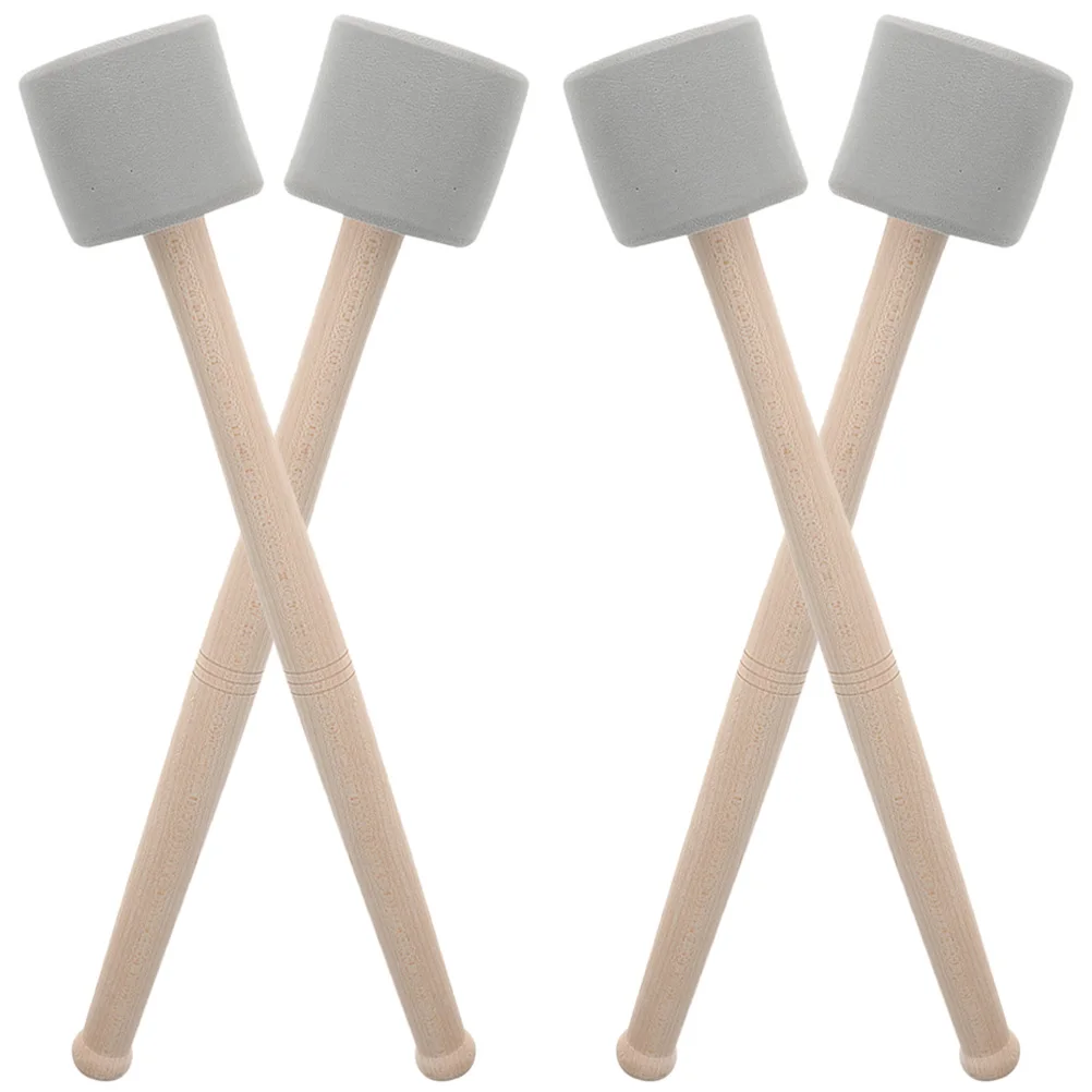 

Bass Mallet Eva Foam Head Wooden Handle Lightweight Drumstick For Percussion Snare Drum Accessories Performance Drum