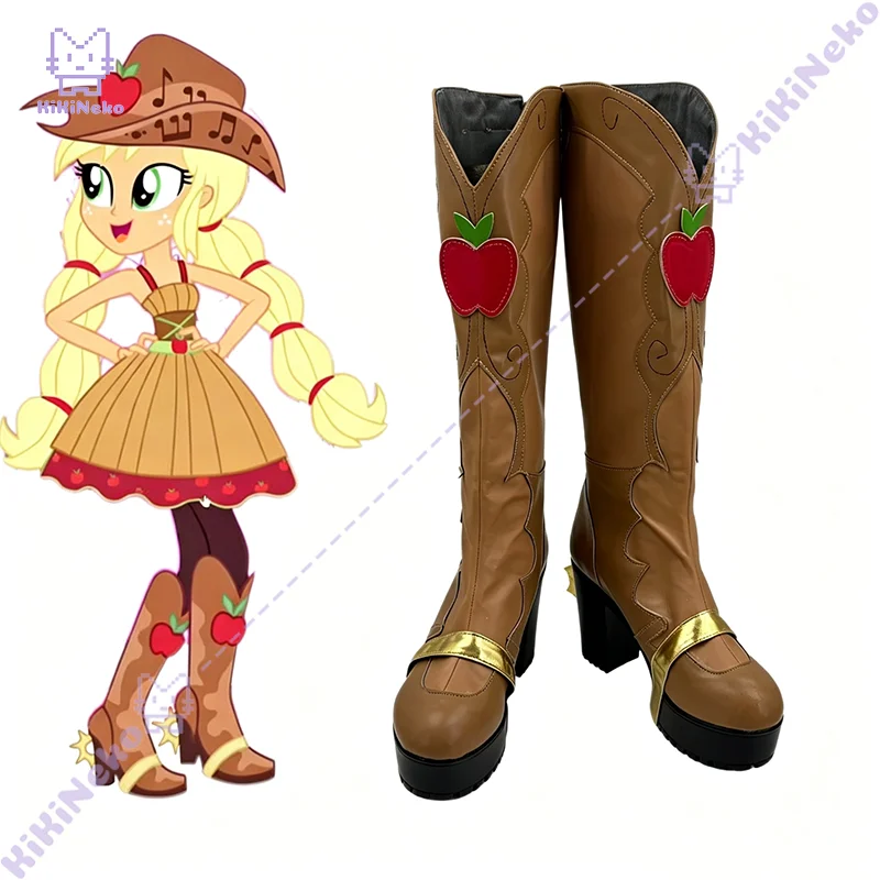 Applejack Cosplay Shoes Applejack Cosplay Boots For Hallowmas Comicon Party Adult Women Men
