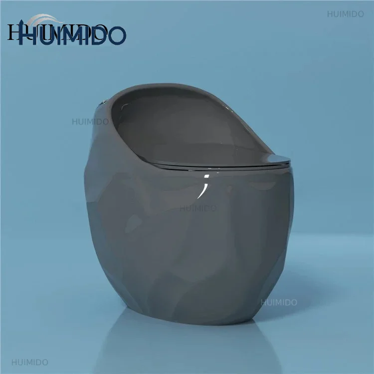 -High End Bathroom Sanitary Ware Matte Color Floor Mount Siphonic One Piece Commode Toilet Bowl Color Ceramic Toilet