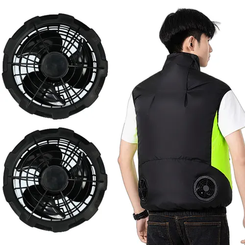 Imagen 2 del producto Ropa de verano con aire acondicionado para hombres y mujeres, chaleco refrescante para trabajo de alta temperatura, chaleco de pesca