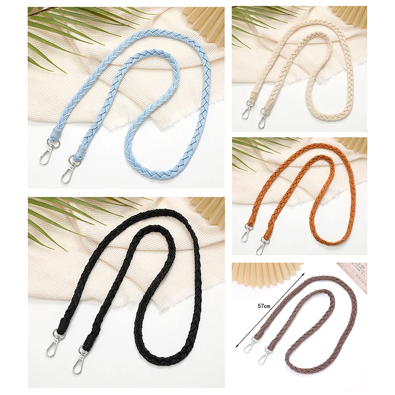 Handwoven Rope Phone Chain Simple Solid Color Shoulder Crossbody Bag Replacement Strap For Women Anti Lost Phone Straps