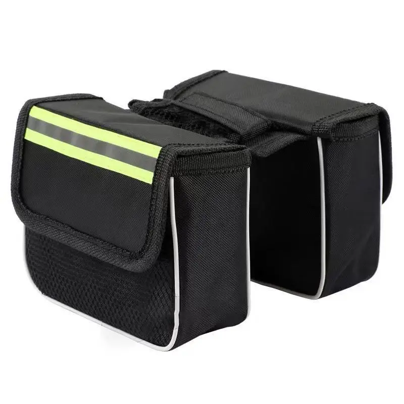 

Plus hard shell waterproof bicycle front bag bicycle double bag beam bags front beam Bag riding