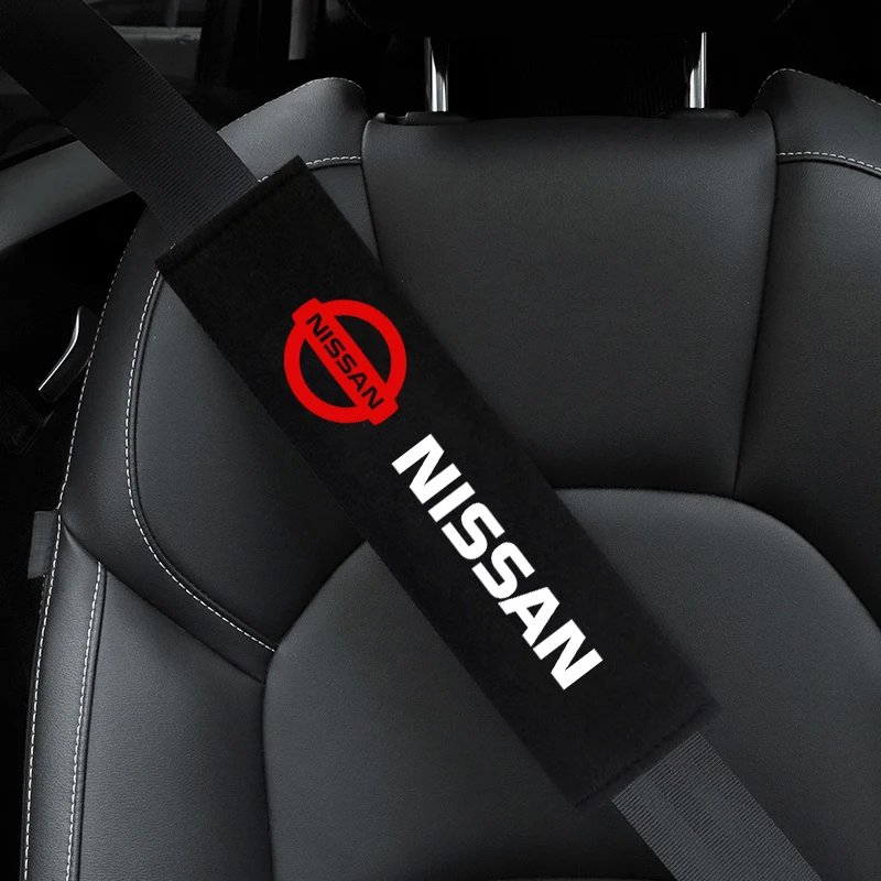 2 قطعة غطاء حزام الأمان منصات الكتف مقعد السيارة حزام الكتف وسادة الحال بالنسبة لنيسان X-trail قاشقاي ملاحظة جوك سنترا نافارا ميكرا ليف