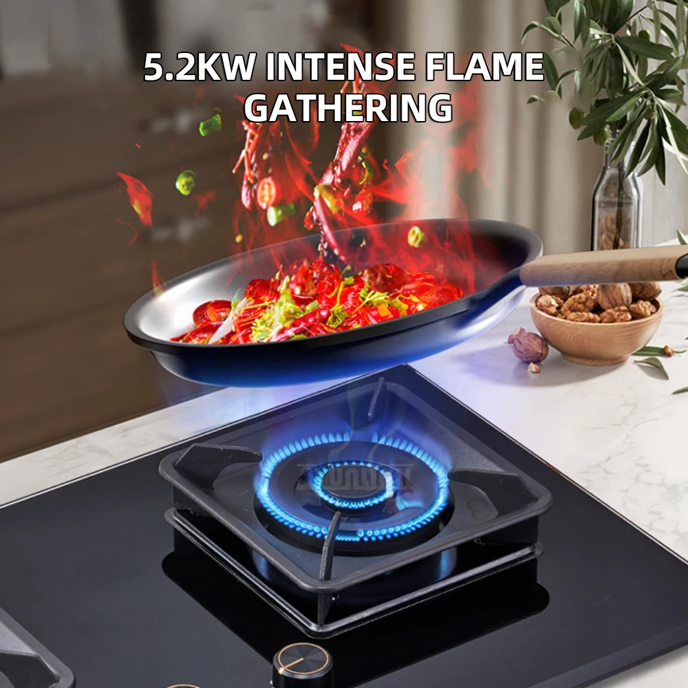 Induction intelligent stove JZY-A5-8 intelligent control household gas stove dual stove