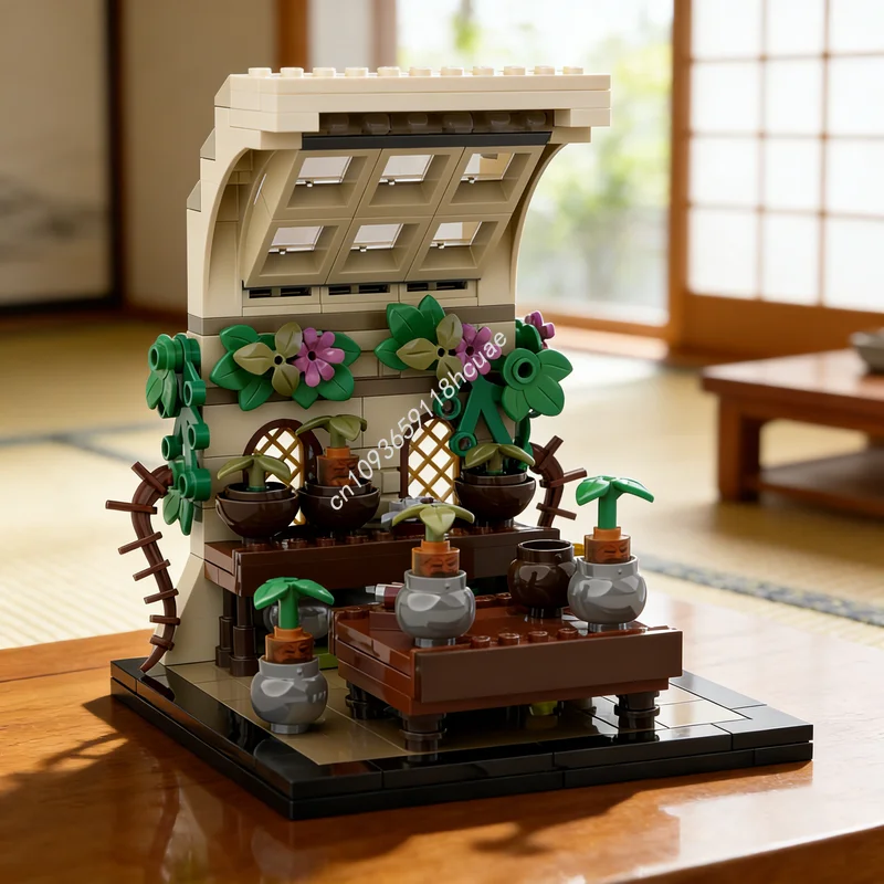 

196 деталей MOC Модель класса по растениеводству профессора Спротта из Гарри Поттера, конструктор, архитектурный набор, рождественский подарок, игрушка, кирпичики для детей