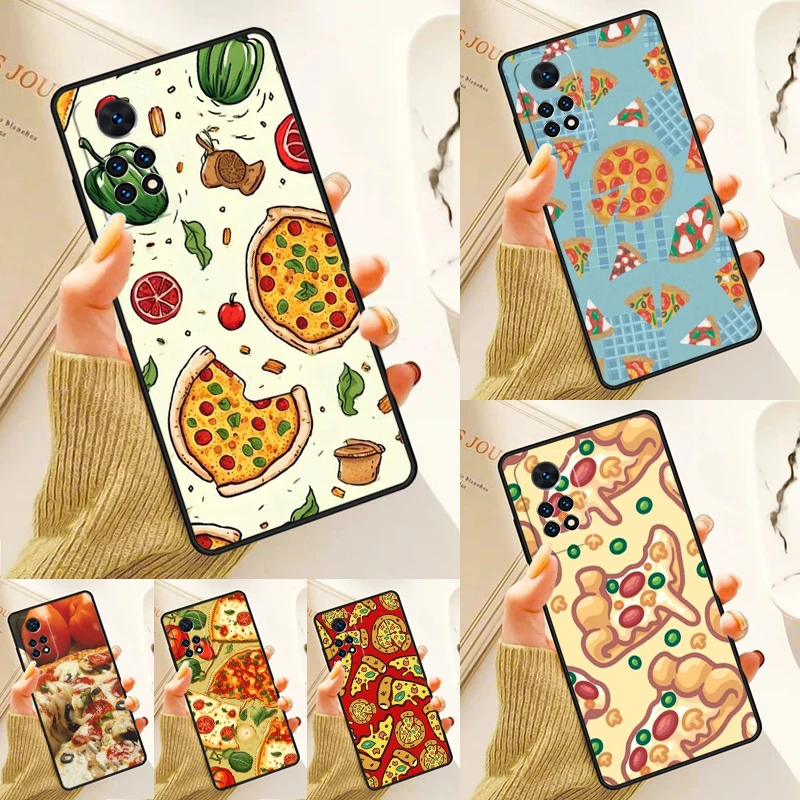 Yummy Pizza With Vegetables Case For Samsung Galaxy S24 Plus S23 S20 S21FE Lite S22 Ultra Note 20 S8 S9 S10 Phone Coque