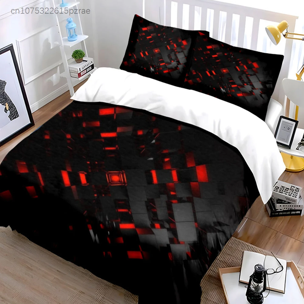 Modern Geometric Three-Piece Decor Set Multiple Sizes kid's And adults' Bedroom Exquisite 3PC Bedding set, Gift